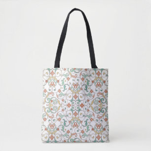 Tote Bag Vintage Line Art Ornement Est