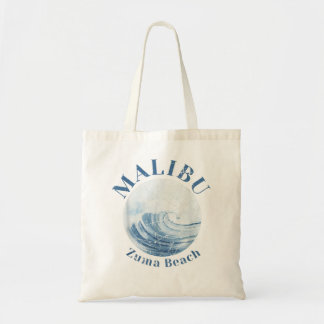 Tote Bag Vintage Malibu California Zuma Beach Vacatio