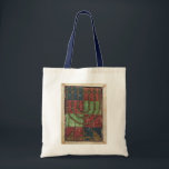 Tote Bag Vintage Menorah, Festival des lumières Happy Hanou<br><div class="desc">Illustration vintage image de la judaïque religieuse avec une Menorah antique aux bougies. Joyeux Hanoukka Chanukah,  Chanukkah ou Chanuka ! Le Festival des Lumières et Fête de la Dédication,  est un jour férié juif de huit jours.</div>