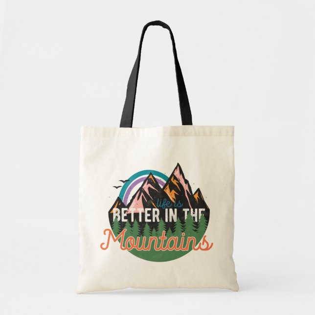 Tote Bag Vintage Mountain Adventure (Devant)