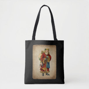 Tote Bag Vintage Noël Vieux Monde Père Noël