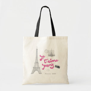 Tote Bag Vintage Paris Love