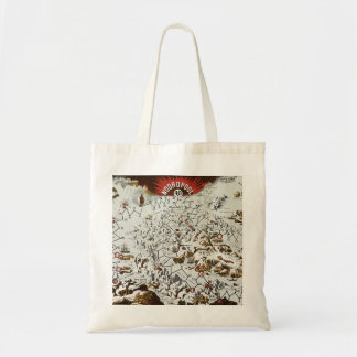 Tote Bag Vintage Pôle Nord Ancien Monde Carte Antique