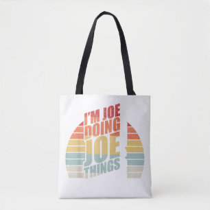 Tote Bag Vintage Retro Je suis Joe Faire Joe