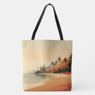 Tote Bag Vintage/retro plage/tropical