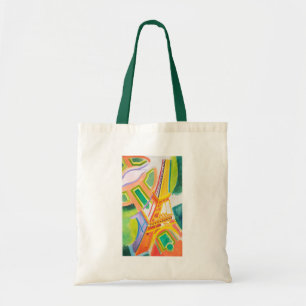 Tote Bag Vintage Robert Delaunay's Eiffel Tower Art
