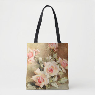 Tote Bag Vintage Saint Valentin Amour Romance Roses roses r