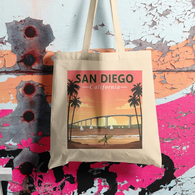 Tote Bag Vintage San Diego (Créateur téléchargé)