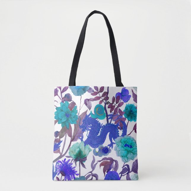 Tote Bag vintage sans couture asiatique motifs traditionnel (Devant)