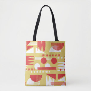 Tote Bag vintage sans fumée abstrait style moderne géométri