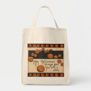 Tote Bag Vintage sourire Halloween Jack o'Lanterns