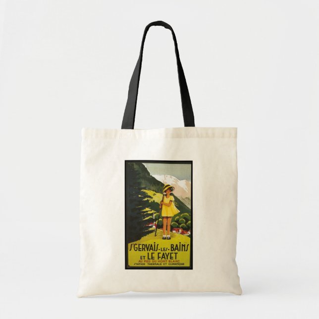 Tote Bag Vintage St Gervais les Bains (Devant)