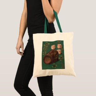 Tote Bag Vintage St. Patrick's Day, Good Luck Irish Dice