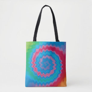 Tote Bag Vintage super funky rétro tie motif tourbillon