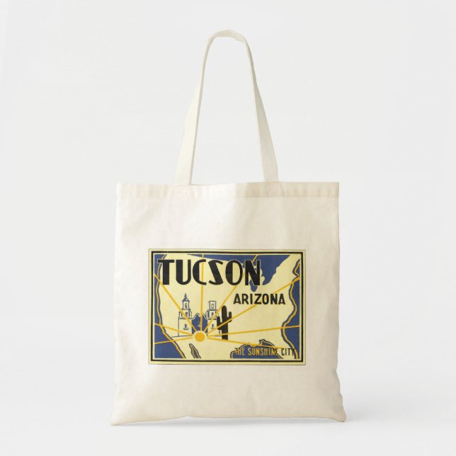 Tote Bag Vintage Tucson Arizona (Devant)
