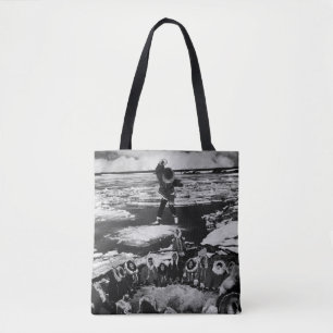 Tote Bag Vintage USA Alaska eskimo tossage de couverture