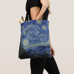 Tote Bag Vintage Van Gogh La Nuit étoilée