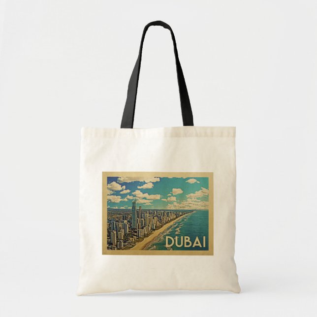 Tote Bag Vintage voyage de côte de Dubaï (Devant)