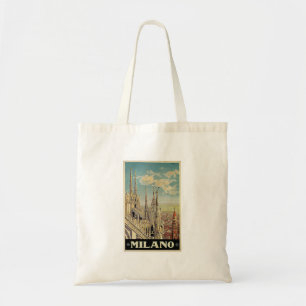 Tote Bag Vintage voyage de Milan Milan Italie