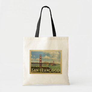 Tote Bag Vintage voyage de San Francisco golden gate bridge