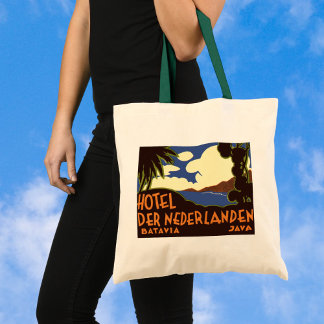 Tote Bag Vintage voyage Jakarta Indonésie Hotel Nederlanden
