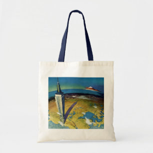Tote Bag Vintage voyage New York City Empire State Building