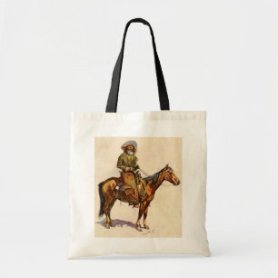 Tote Bag Vintage Western, An Arizona Cowboy par Remington
