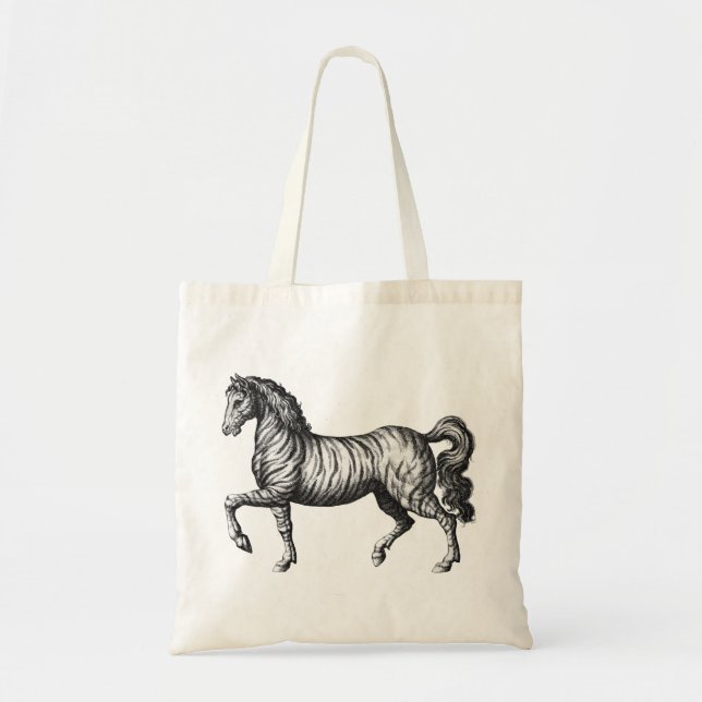 Tote Bag Vintage Zebra (Devant)