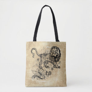 Tote Bag Vintage Zodiac Leo