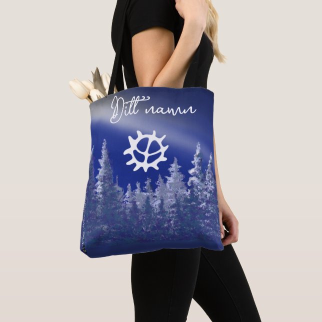 Tote Bag vinterlandskap (De près)