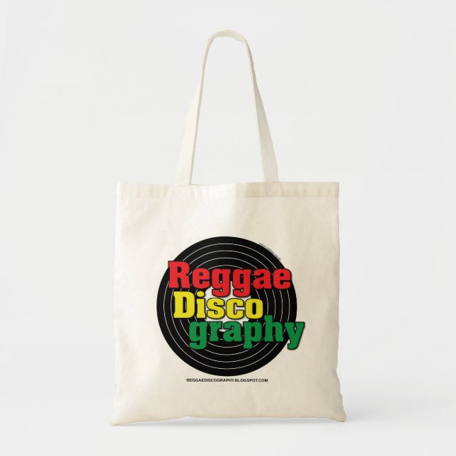 Tote Bag Vinyle de discographie de reggae (Devant)