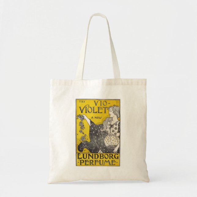 Tote Bag Vio-Violet Parfum Art (Devant)
