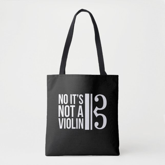Tote Bag Viola Alto Clef Musicien Humour pas violon (Devant)