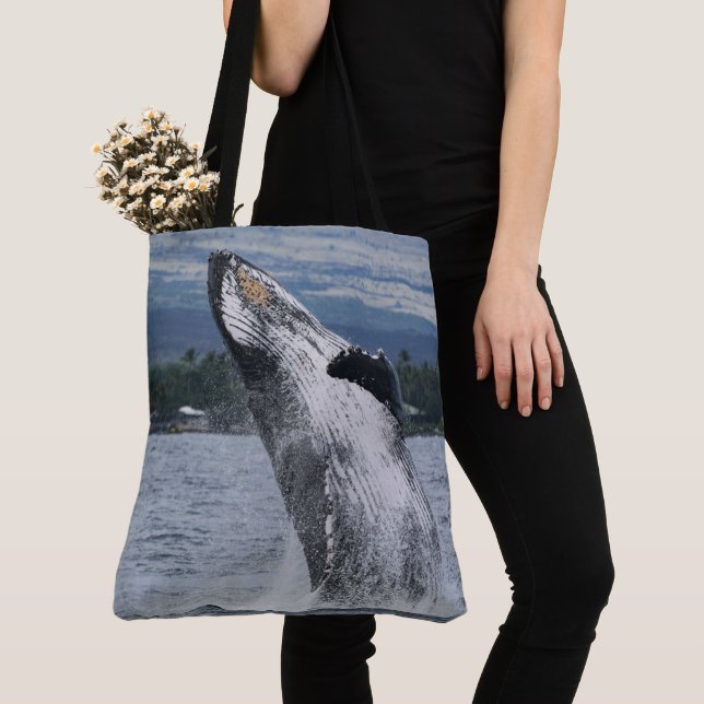 Tote Bag Violation de baleine de Humback (De près)