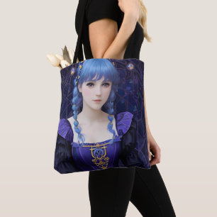 Tote Bag Violet le mignon foncé académique fille Imaginaire