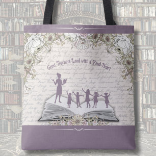 Tote Bag Violet prune unique Reconnaissance des professeurs