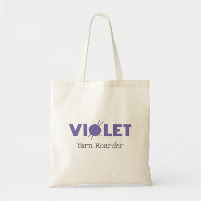 Tote Bag Violet Yarn Hoarder (Devant)