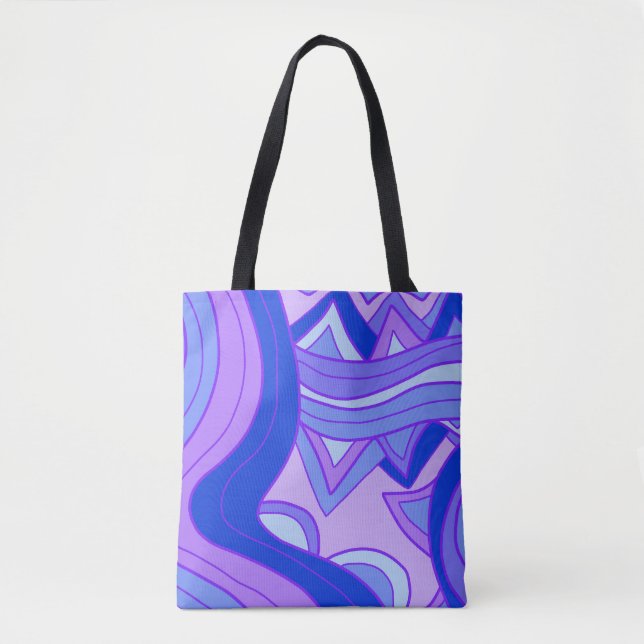 Tote Bag Violets Groovy (Devant)