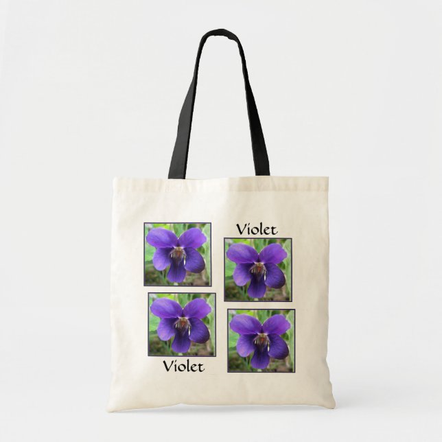 Tote Bag Violette pourpre (Devant)