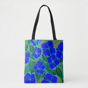 Tote Bag Violettes bleues #6