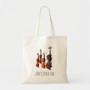 Tote Bag Violin string Music lesson student