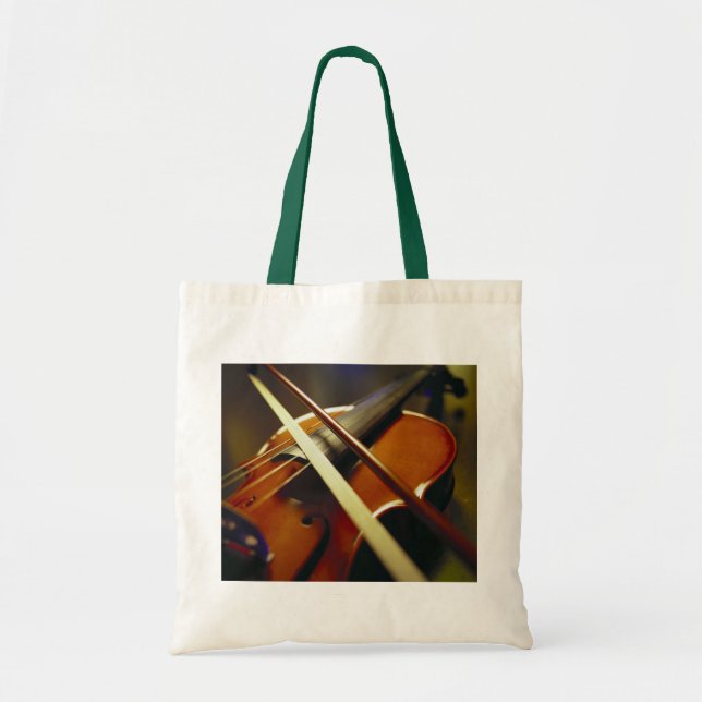 Tote Bag Violon et plan rapproché 1 d'arc (Devant)