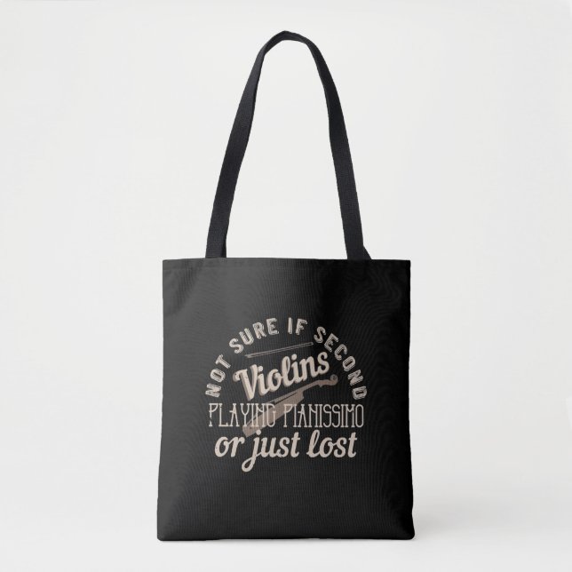 Tote Bag Violon - Les Violons Secondaires Sont Juste Perdus (Devant)