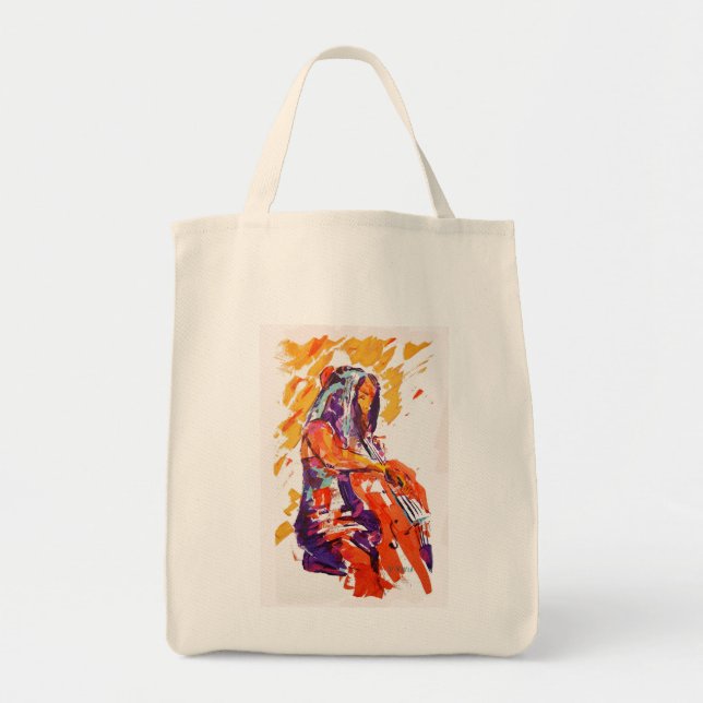 Tote Bag Violoncelliste (Devant)