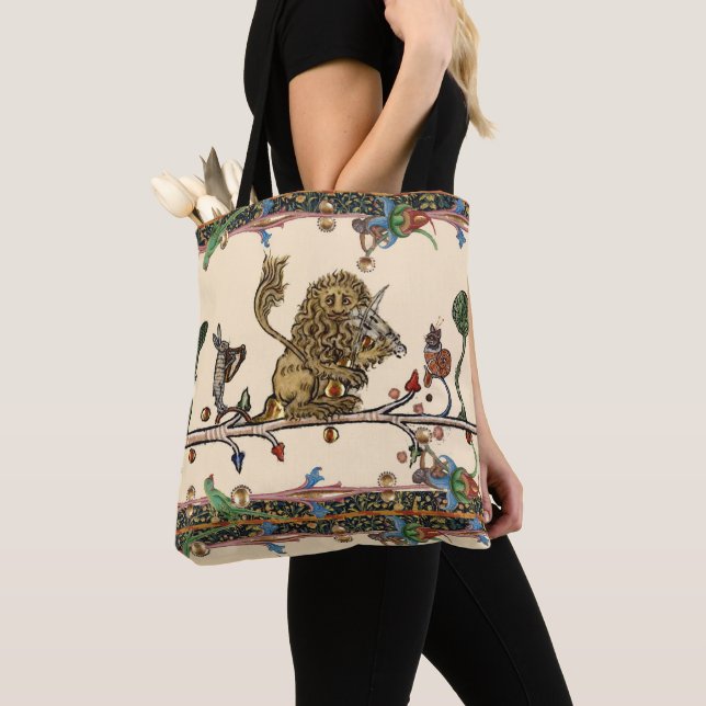 Tote Bag Violoniste Lion, Hare (De près)