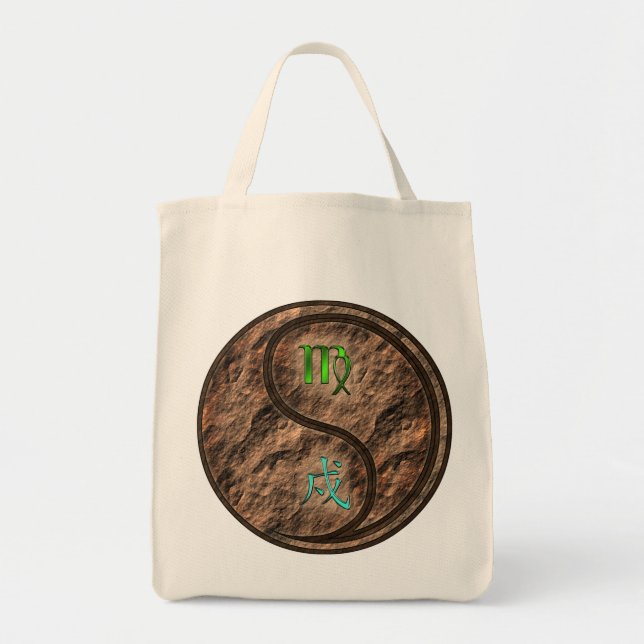 Tote Bag Virgo & Earth Dog (Devant)