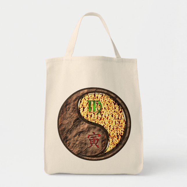 Tote Bag Virgo & Fire Tiger (Devant)