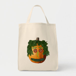 Tote Bag Visage Citrouille non coupé