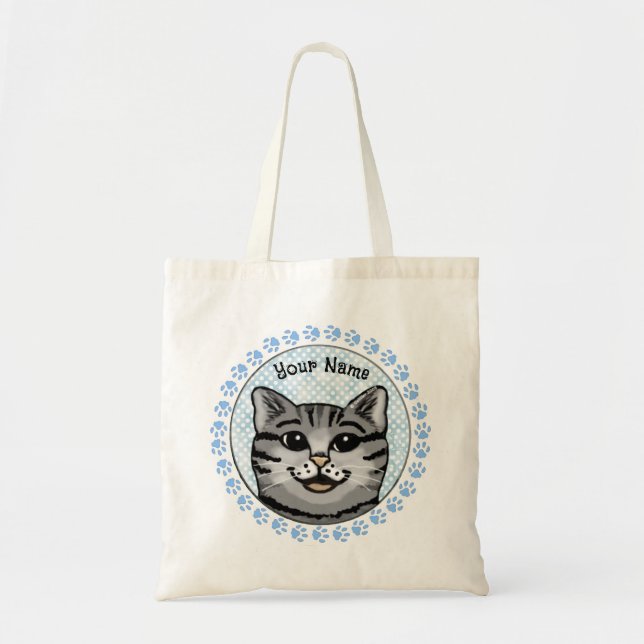 Tote Bag Visage de chat Ratzy  (Devant)