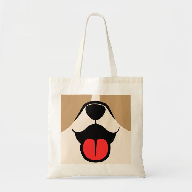 Tote Bag Visage de chien (Devant)